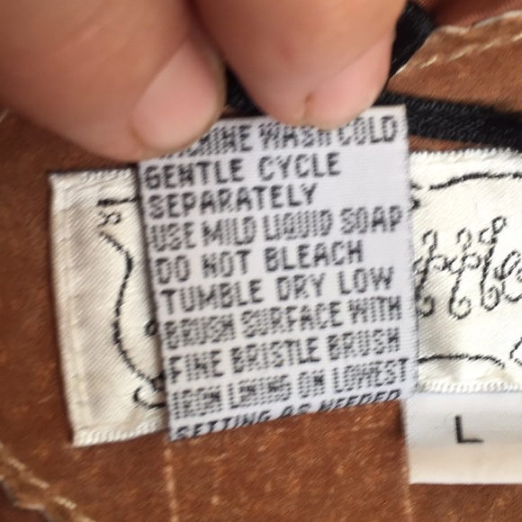 Brown suede jacket with snap buttons - Picture 6 of 12